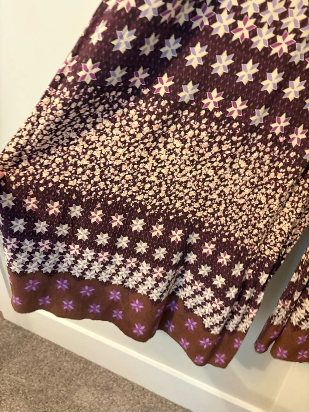 easel Brown & Purple Wide-Leg Printed Jumpsuit - Picture 4 of 5